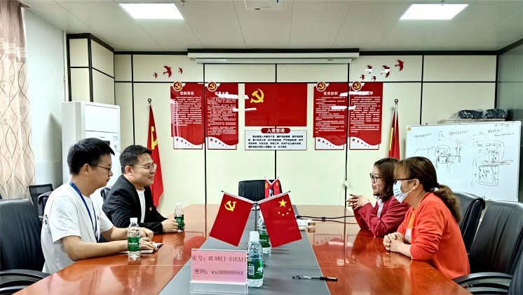 炬神電子黨支部赴萬信達、郴糧機開展黨建交流活動